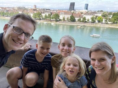 Looking over the Rhine from Basler Münster.