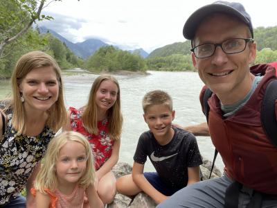 Down by the river at Ziegelwies Füssen Forest Center.